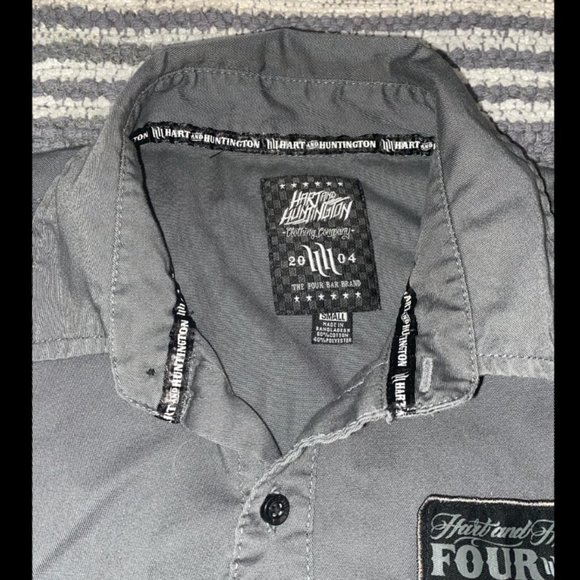 Mens small/S Hart and Huntington short sleeve button up shirt, men’s top - Picture 6 of 9